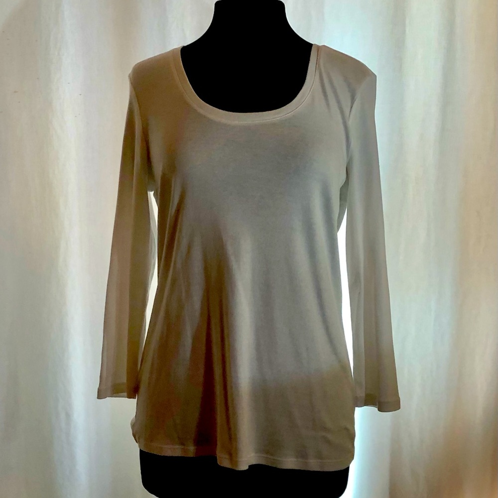 Talbots Long Sleeved White T-Shirt